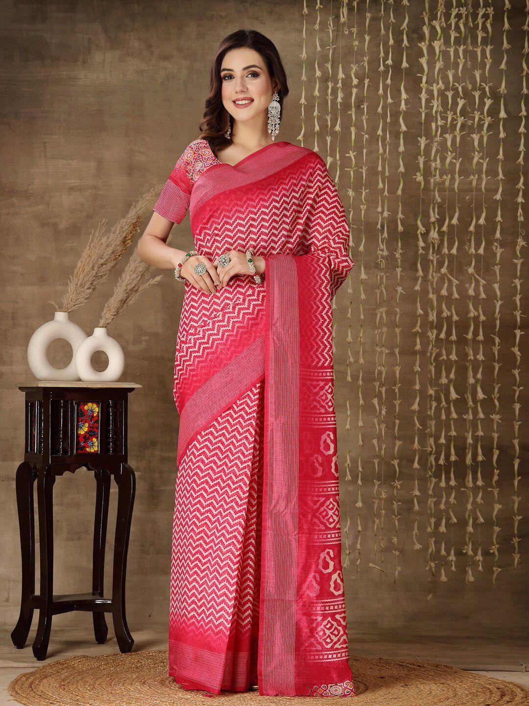 stylum leheriya ethnic motifs printed saree