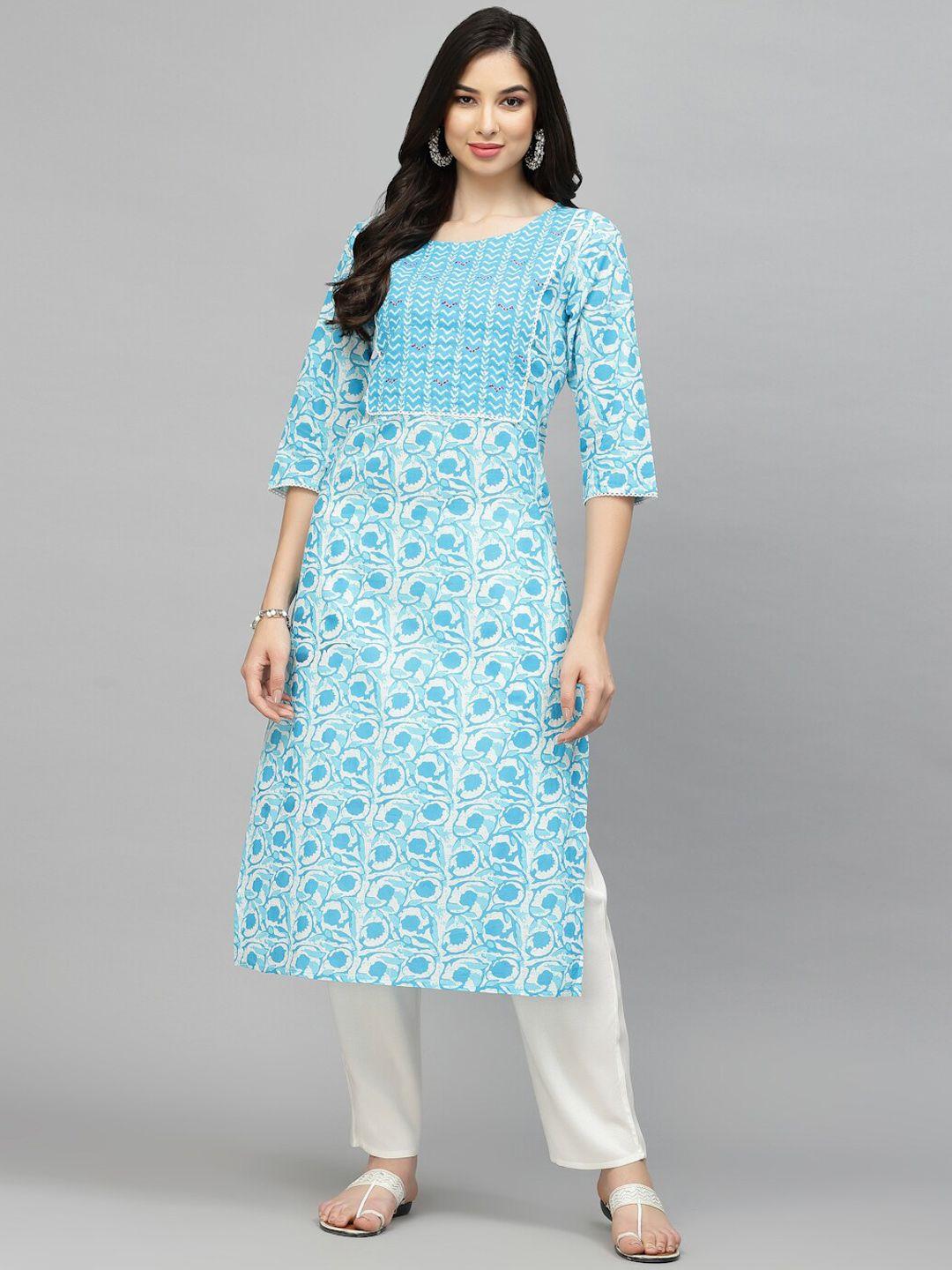 stylum women ethnic motifs printed pure cotton kurta