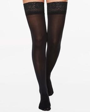 su 50den lace stay-up stockings