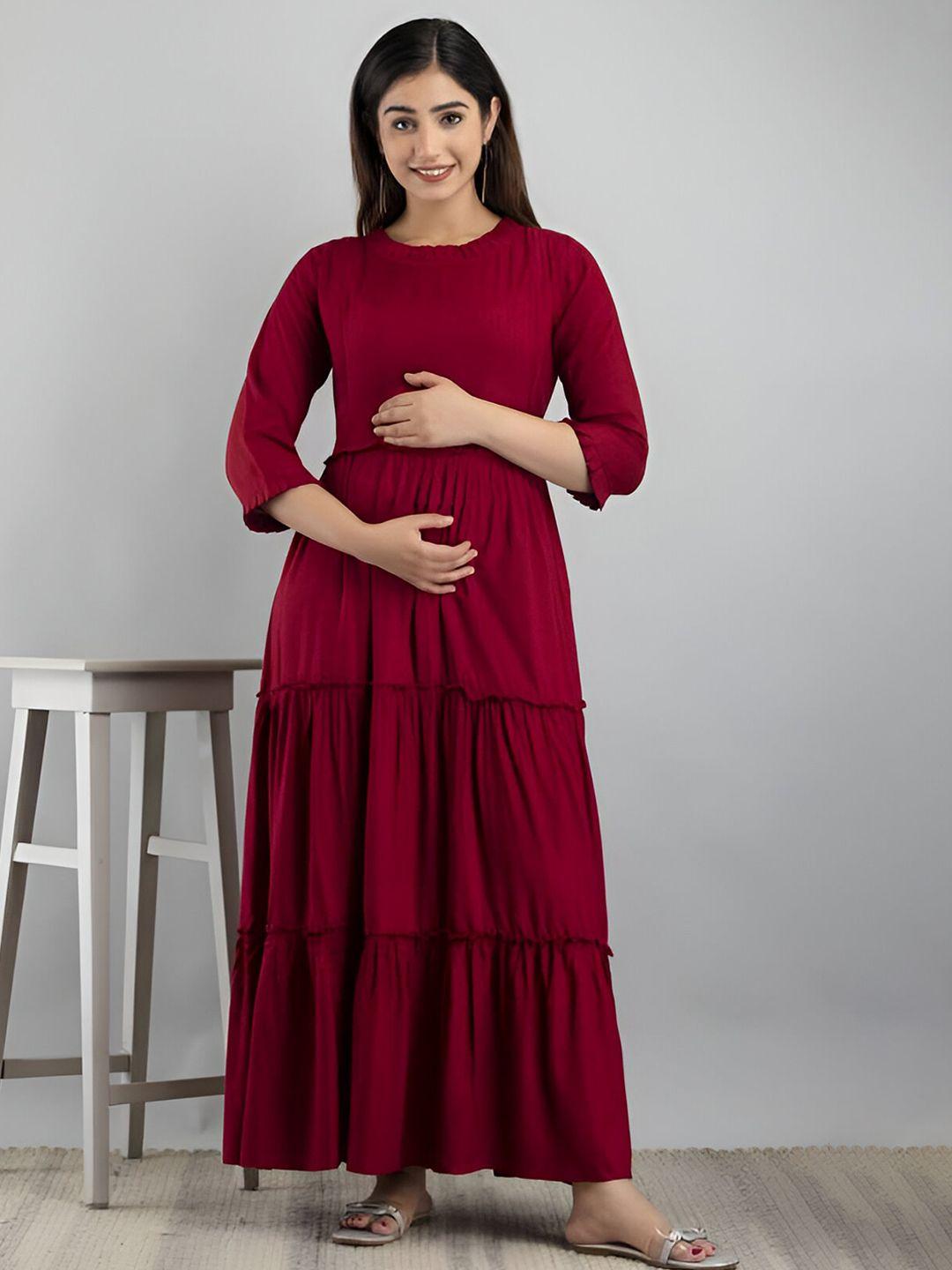 subh laxmi maternity maxi dress