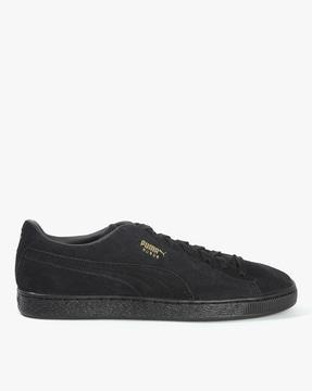 suede lace-up sneakers