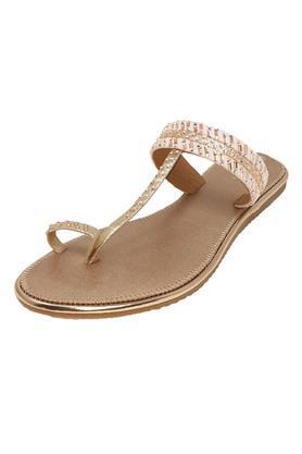 suede round toe slipon womens sandals - zinc