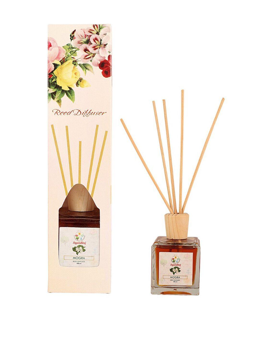 sugandhim non-alcoholic reed diffuser mogra 100 ml