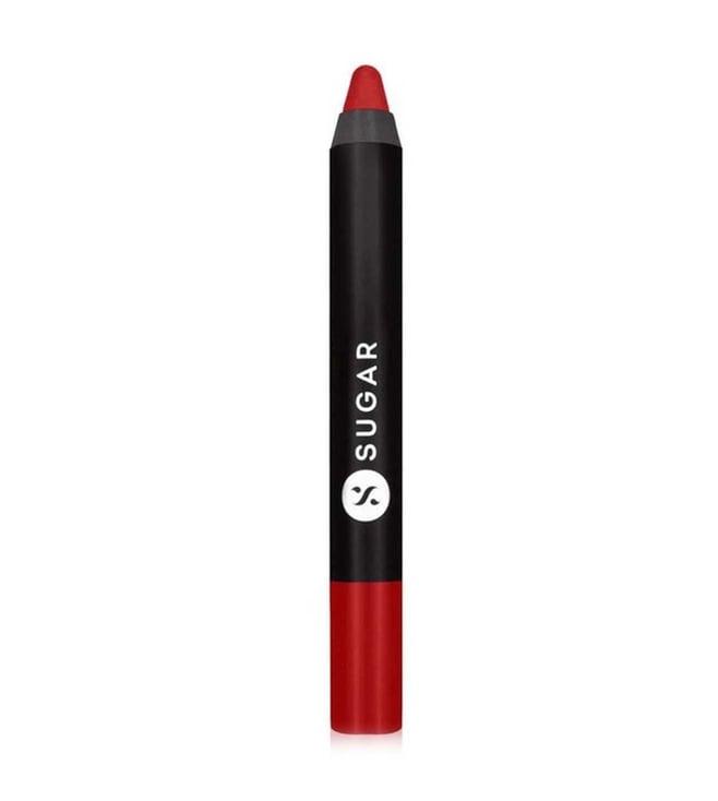 sugar cosmetics matte as hell crayon lipstick 01 scarlett o'hara - 2.8 gm