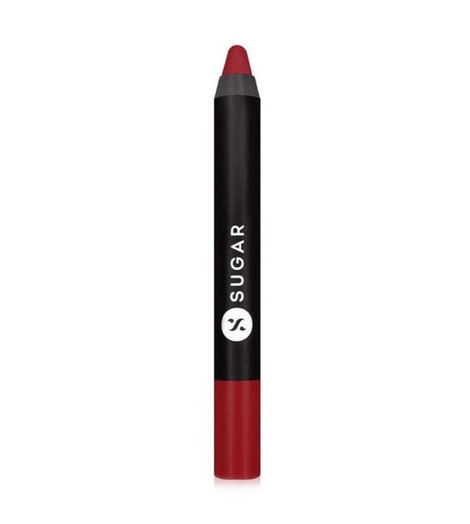 sugar cosmetics matte as hell crayon lipstick 10 cherry darling - 2.8 gm