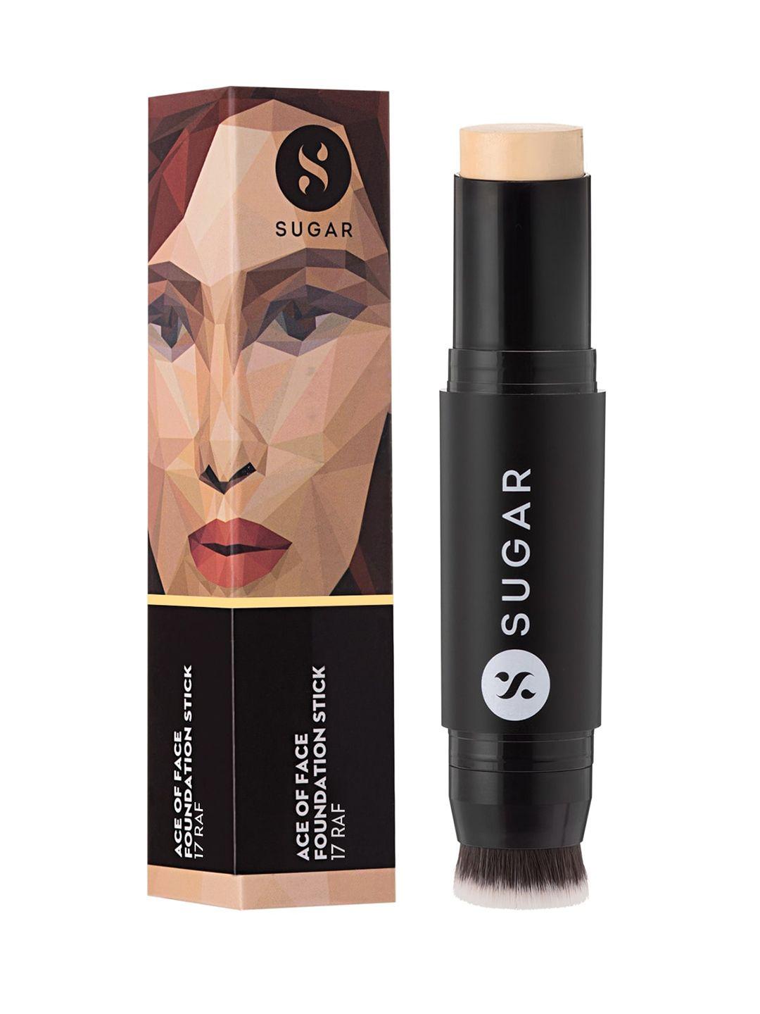 sugar ace of face foundation stick - 17 raf - light, golden undertone - 12g