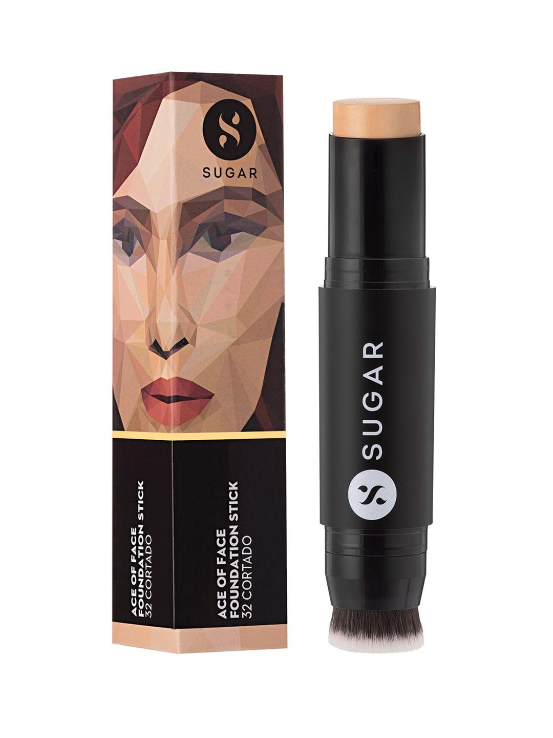 sugar ace of face foundation stick - 32 cortado - medium, golden undertone - 12g