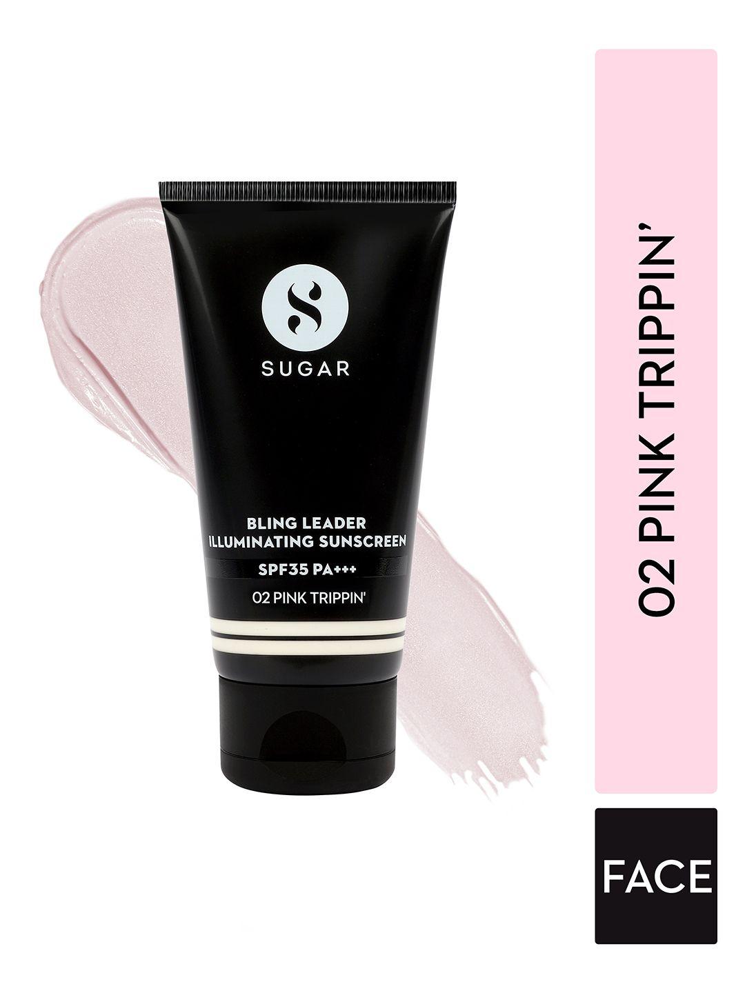 sugar bling leader illuminating spf 35 pa+++ sunscreen 50 g - pink trippin 02