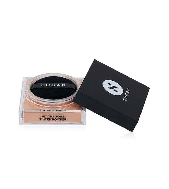 sugar cosmetics set the tone tinted powder 30 chococcino - 15 gm