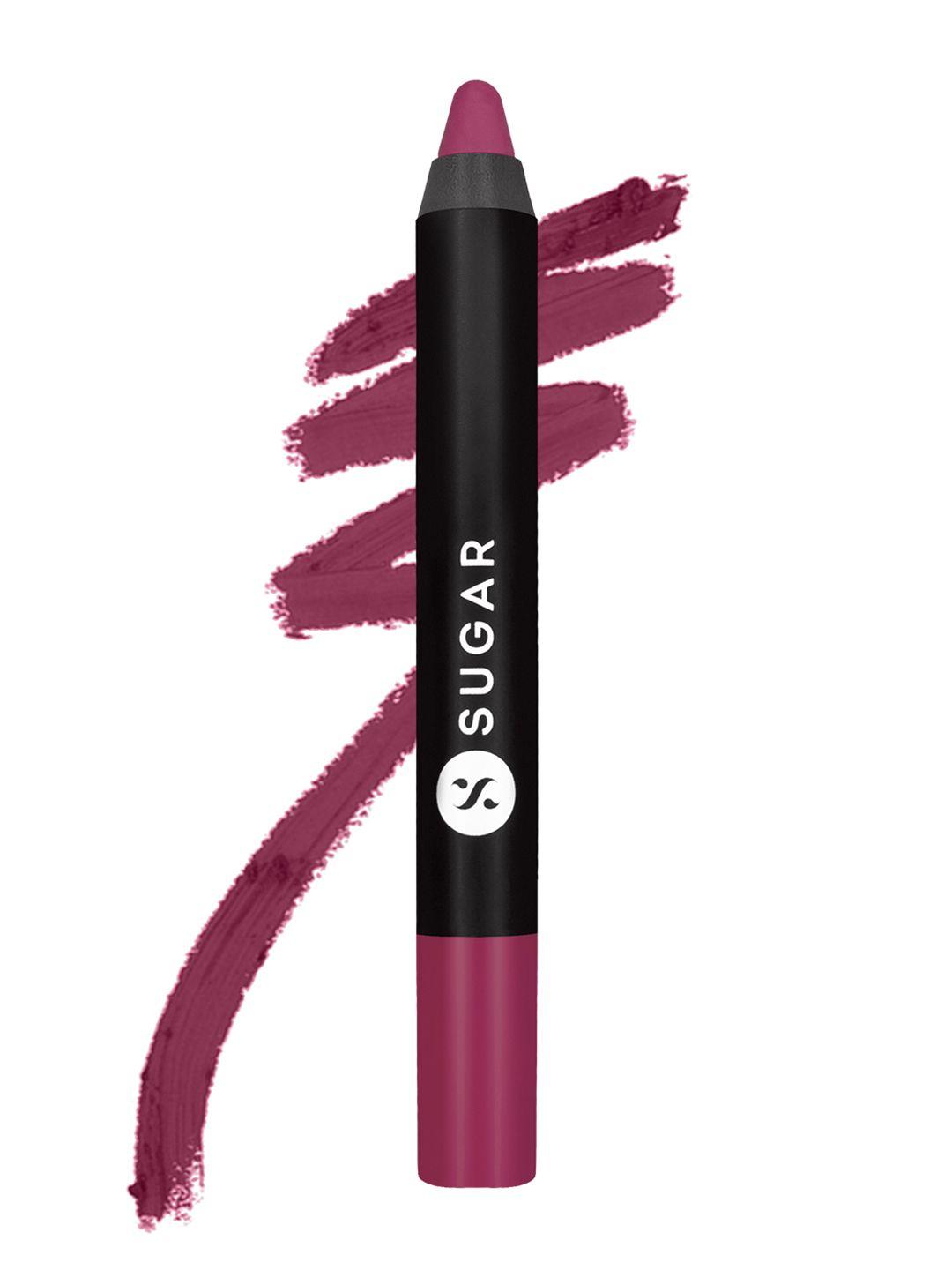 sugar matte as hell crayon lipstick with sharpener - miss rosa 32