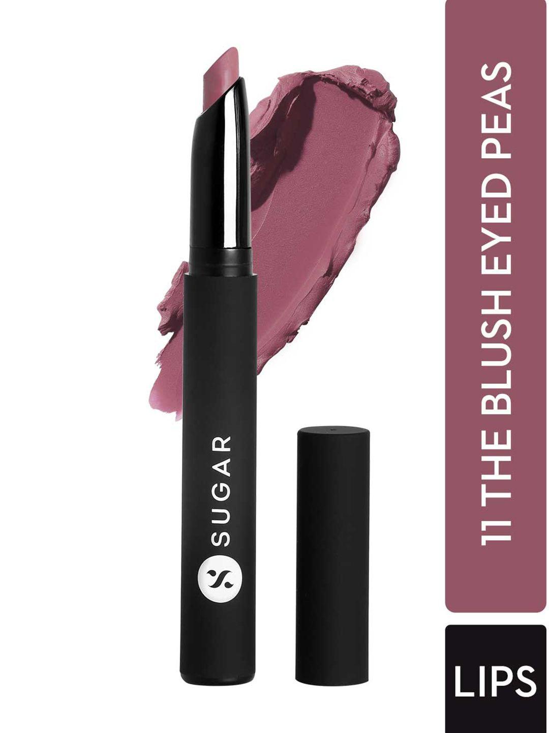 sugar matte attack transfer proof lipstick with avocado oil 2 g - the blush eyed peas 11