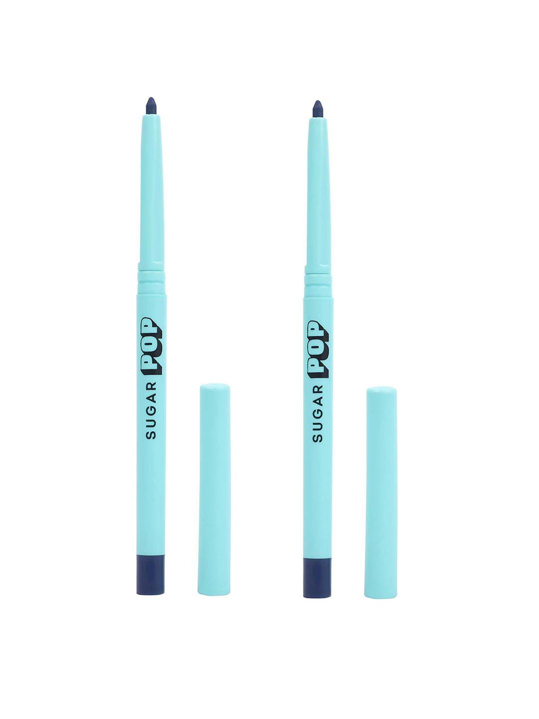 sugar pop set of 2 waterproof 16 hour stay longwear kajal 0.3 g each - blue 02