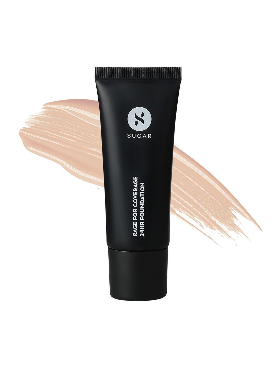 sugar rage for coverage 24hr foundation for fair golden undertone 25 ml - vanilla latte 07