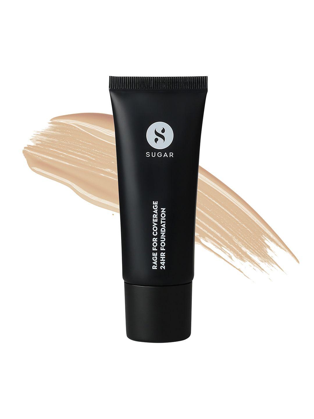 sugar rage for coverage 24hr foundation for light warm undertone 25 ml - latte 10