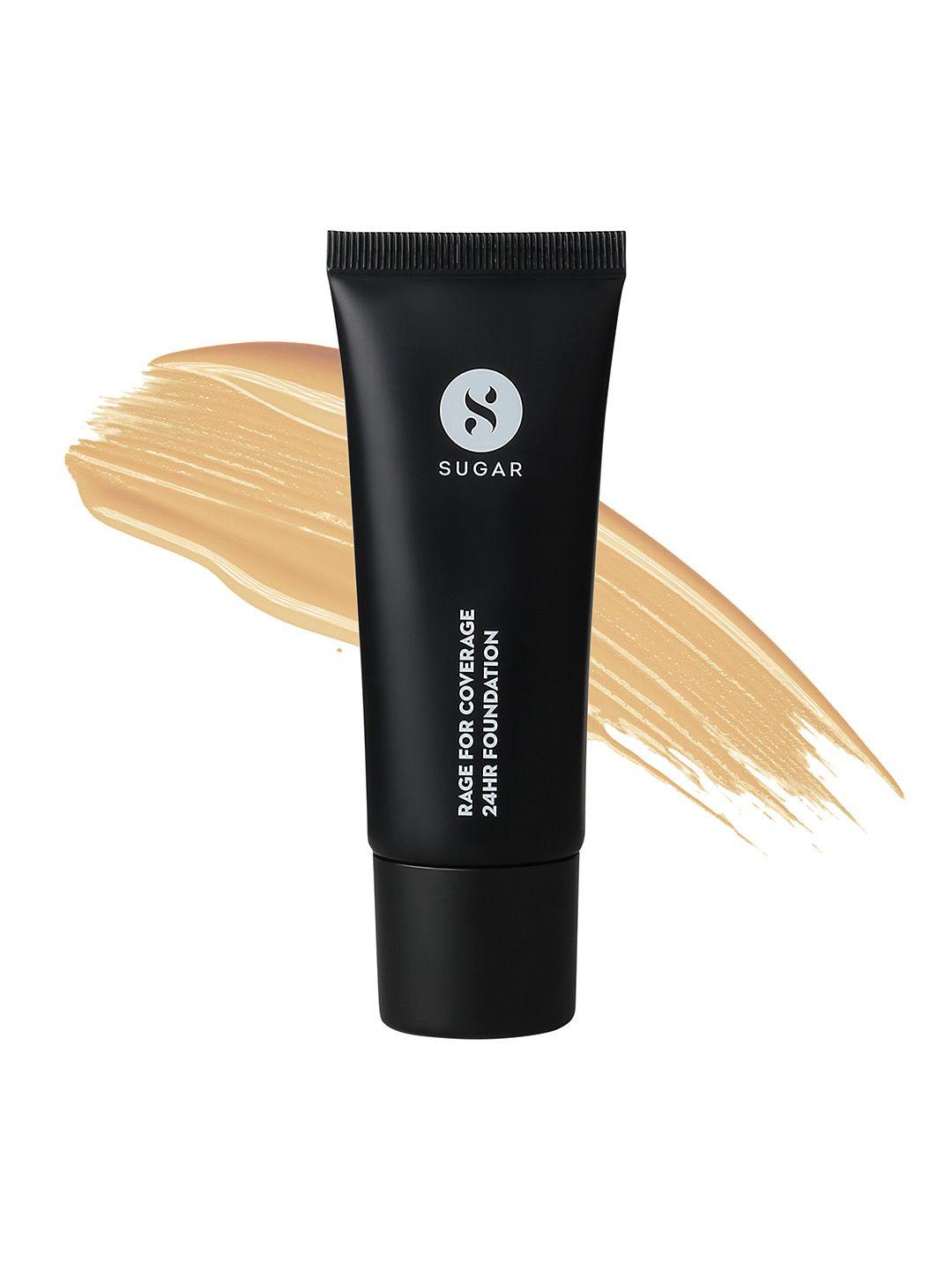 sugar rage for coverage 24hr foundation for medium, golden undertone 25 ml - cortado 32