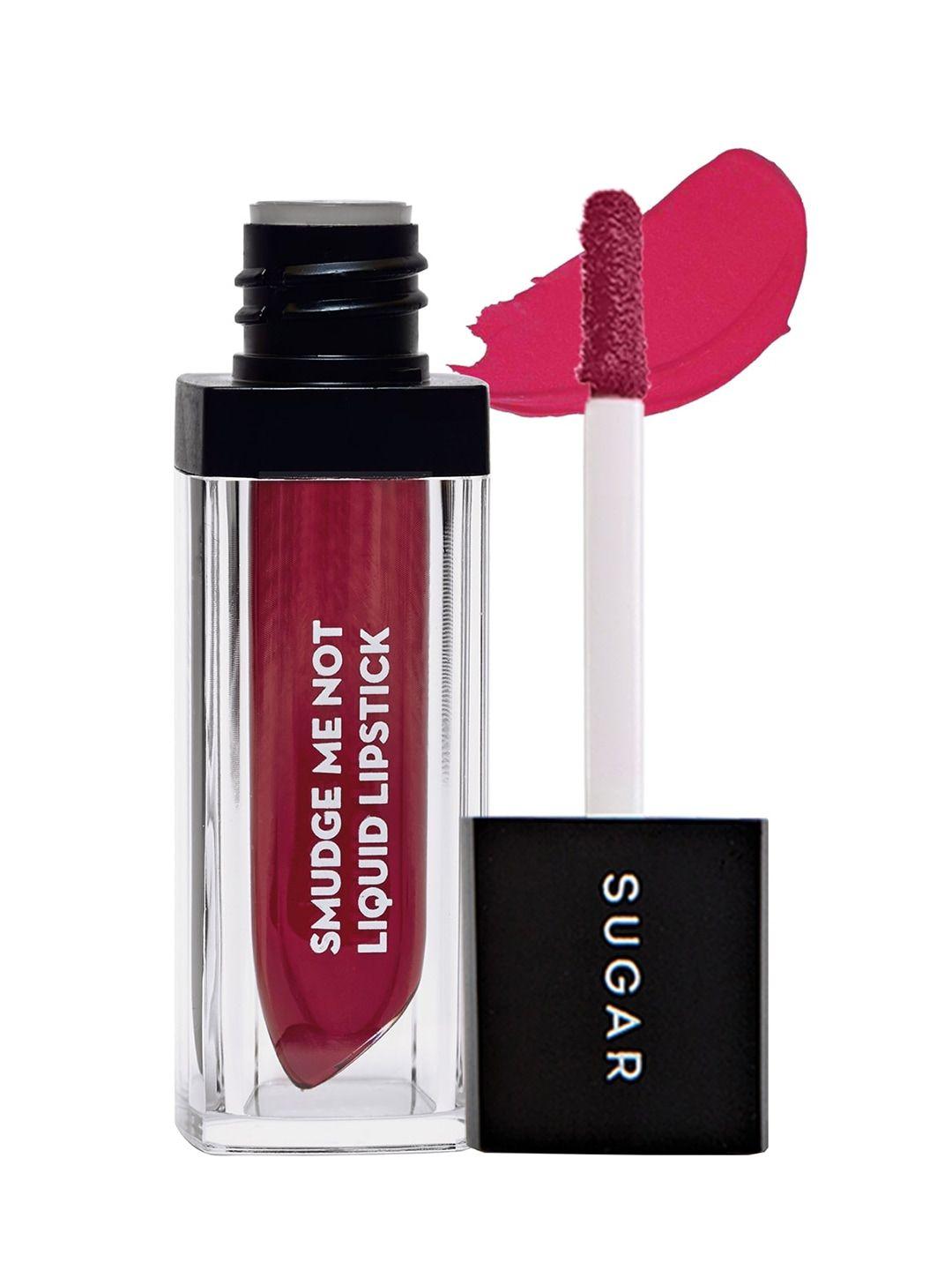 sugar smudge me not liquid matte lipstick with vitamin e 4.5 ml - brink of pink 02