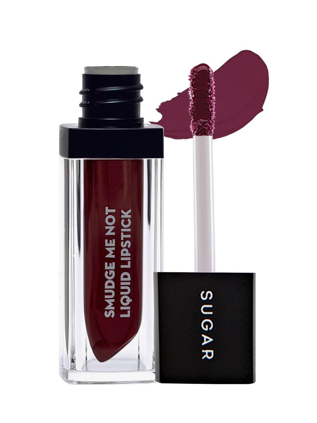 sugar smudge me not liquid matte lipstick with vitamin e 4.5 ml - fiery berry 17