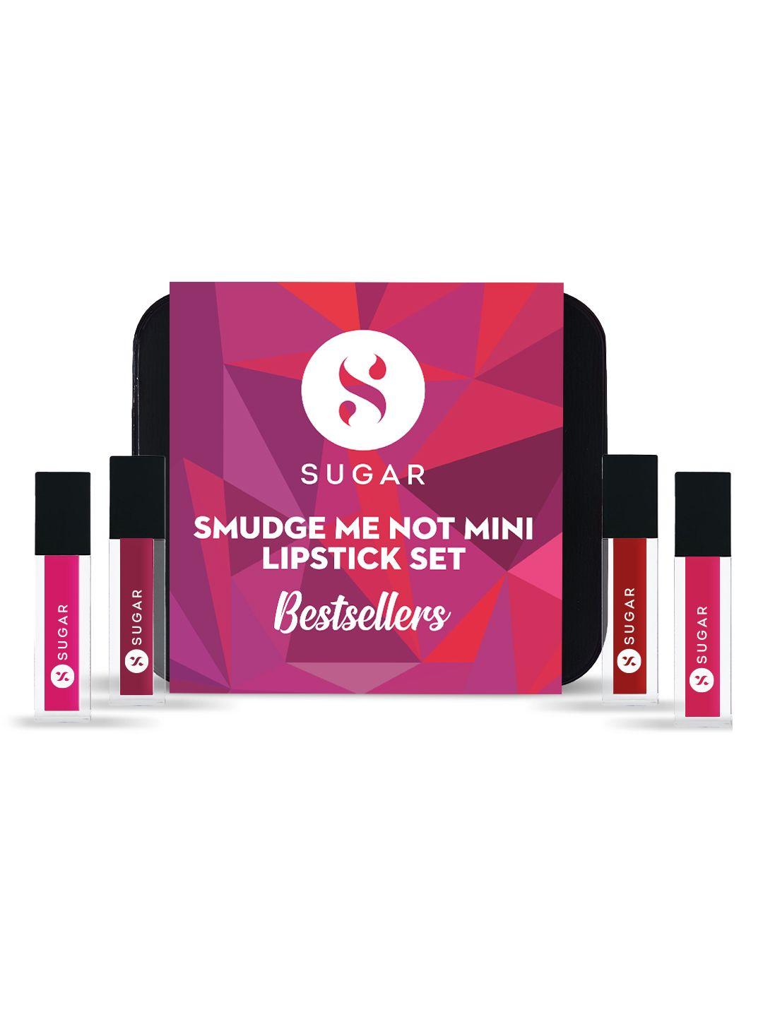 sugar smudge me not mini lipstick set - 1.1 ml each