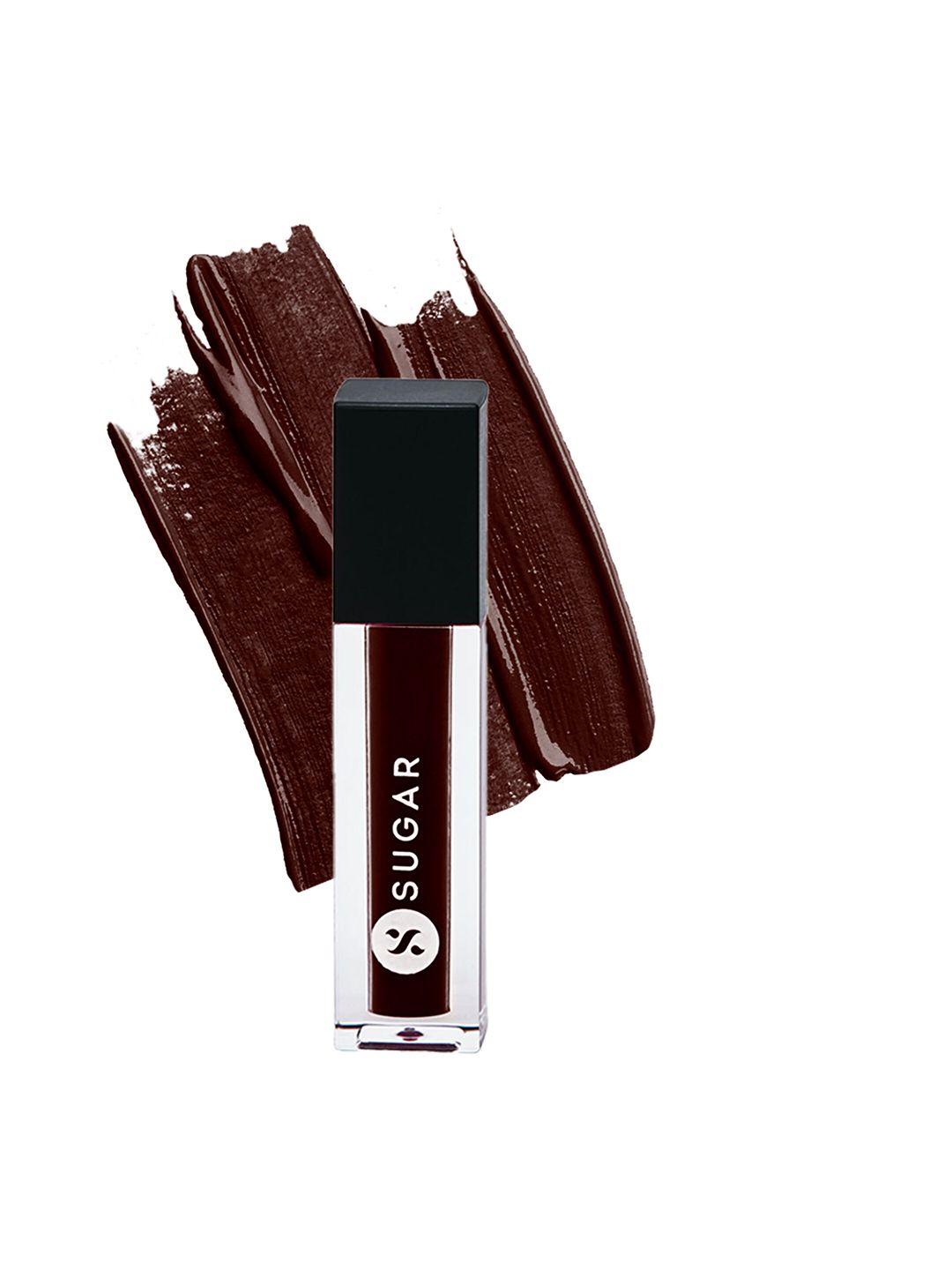 sugar smudge me not mini liquid matte lipstick with vitamin e 1.1ml - aubergine queen 21