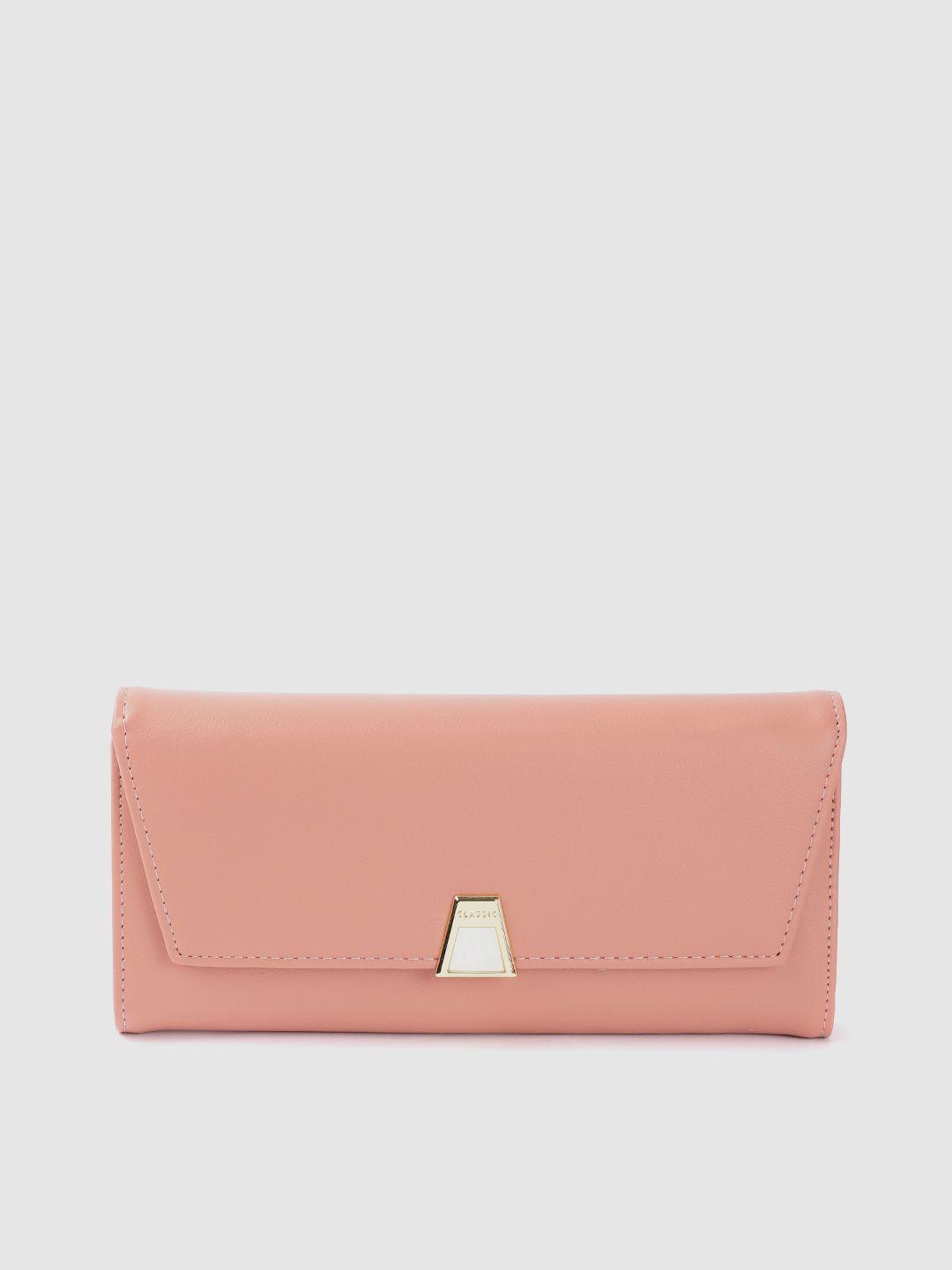 sugarush women pink pu flap wallet