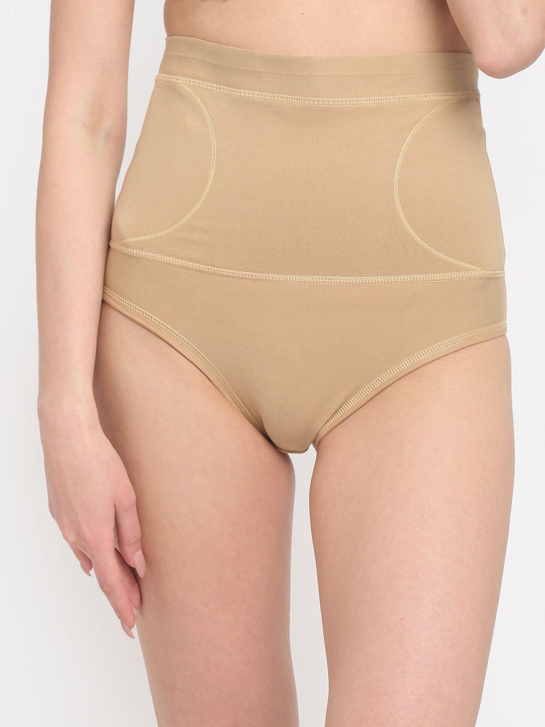 sugathari women beige solid shaper brief