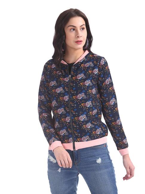 sugr by unlimited navy floral print jacket