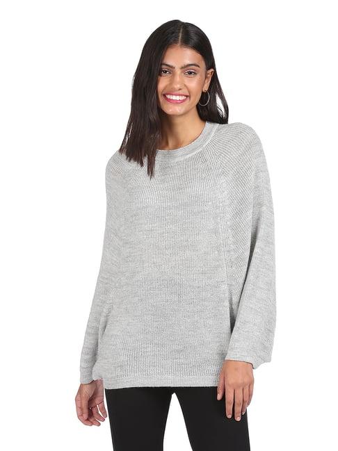 sugr grey regular fit sweater