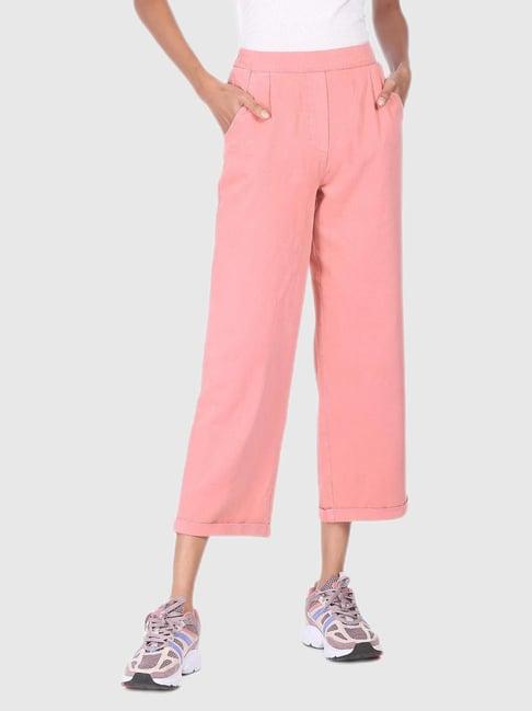 sugr pink relaxed fit trousers