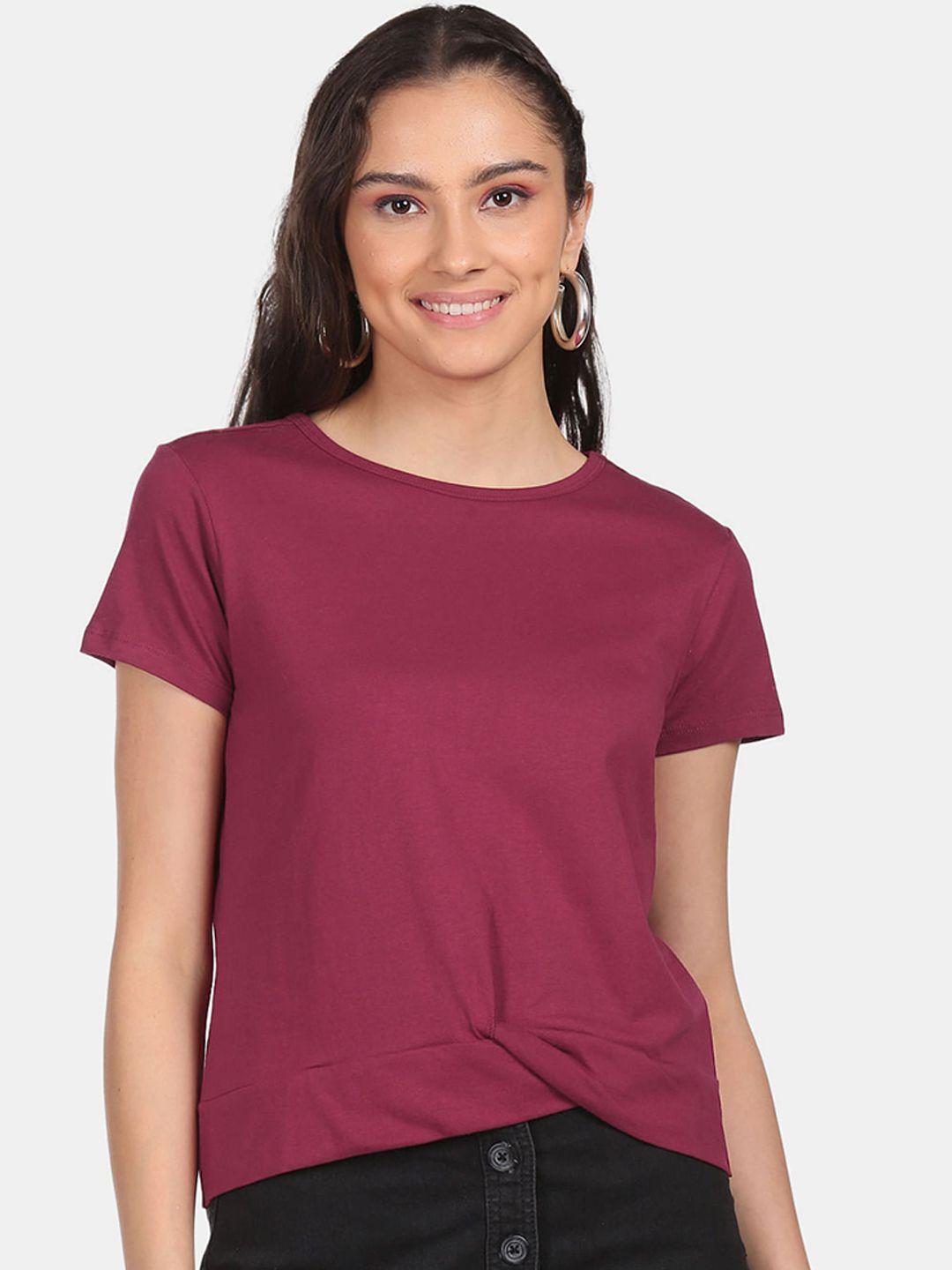 sugr women purple t-shirt