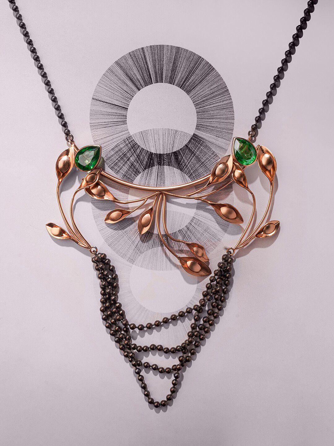 suhani pittie copper gold-plated necklace