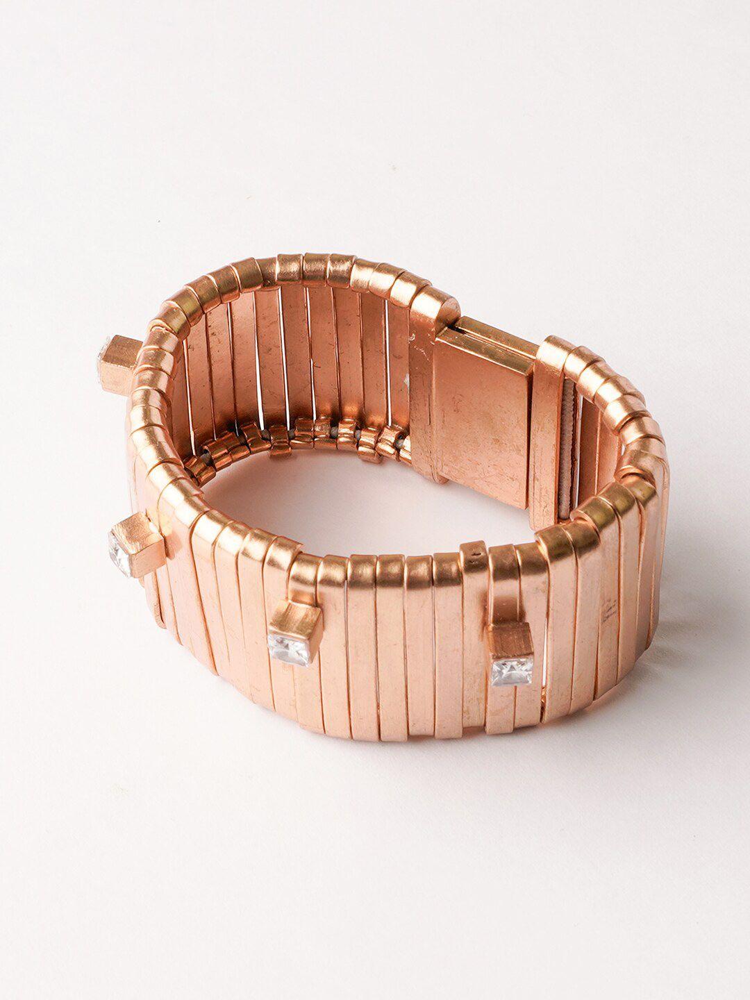 suhani pittie women crystals gold-plated wraparound bracelet