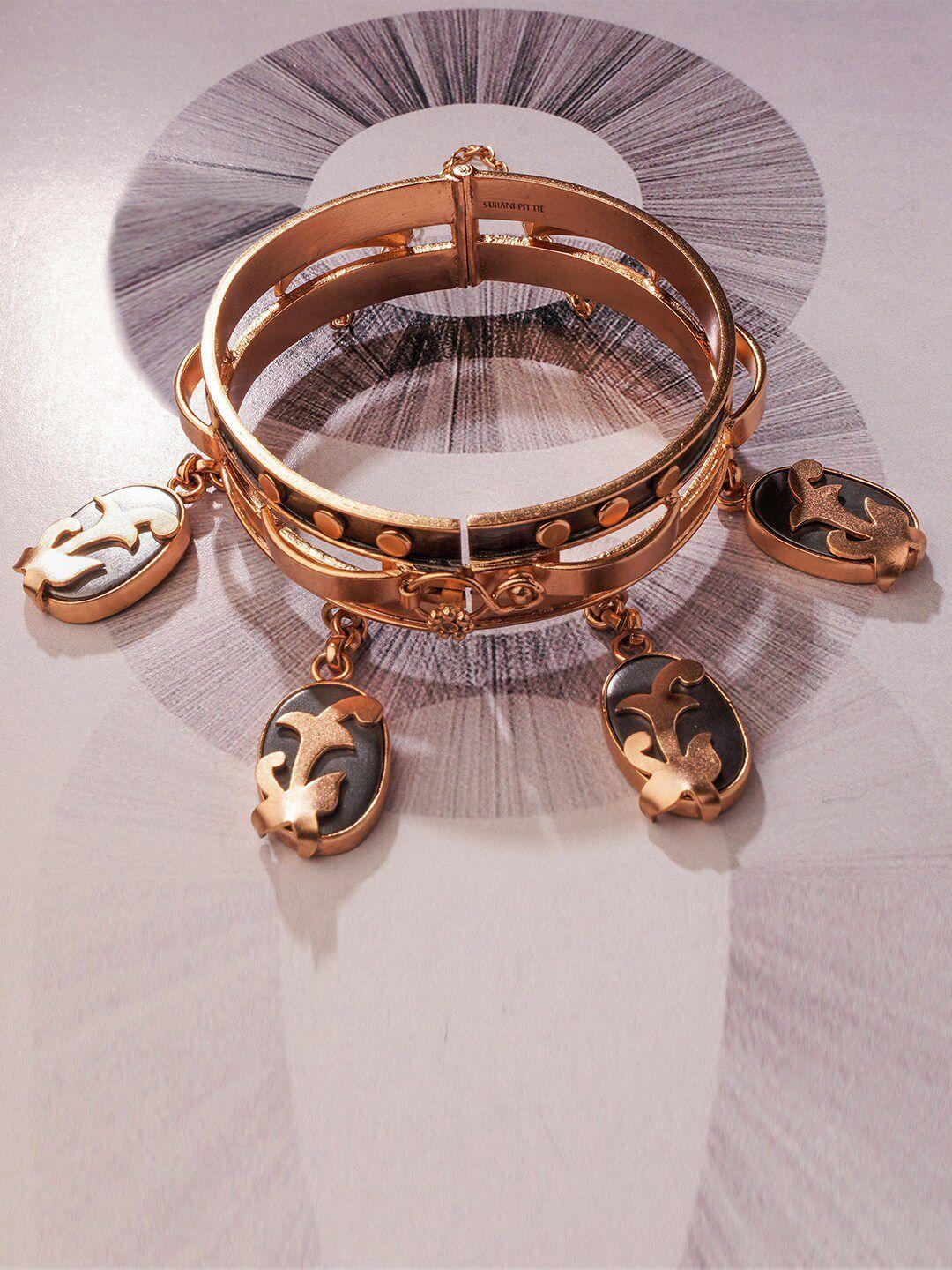 suhani pittie women gold-plated kada bracelet