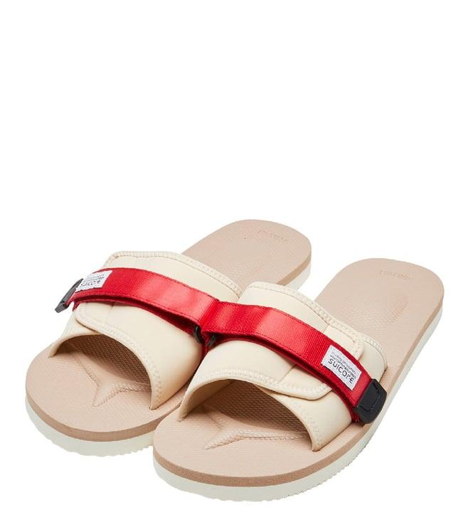 suicoke men's padri red slide sandals