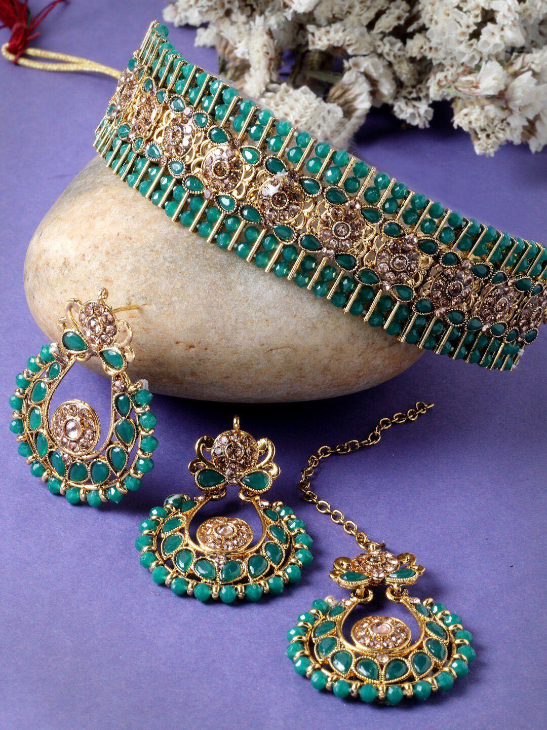 sukkhi gold plated & kundan jewellery set