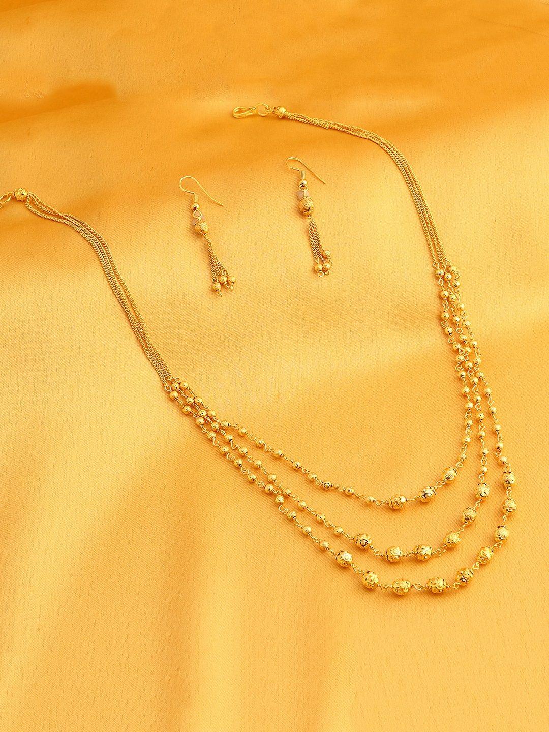 sukkhi gold-plated layered jewellery set