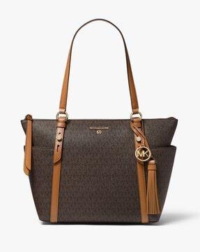 sullivan medium logo top-zip tote bag