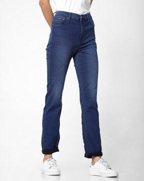 sumatra x lightly washed high-rise jeans