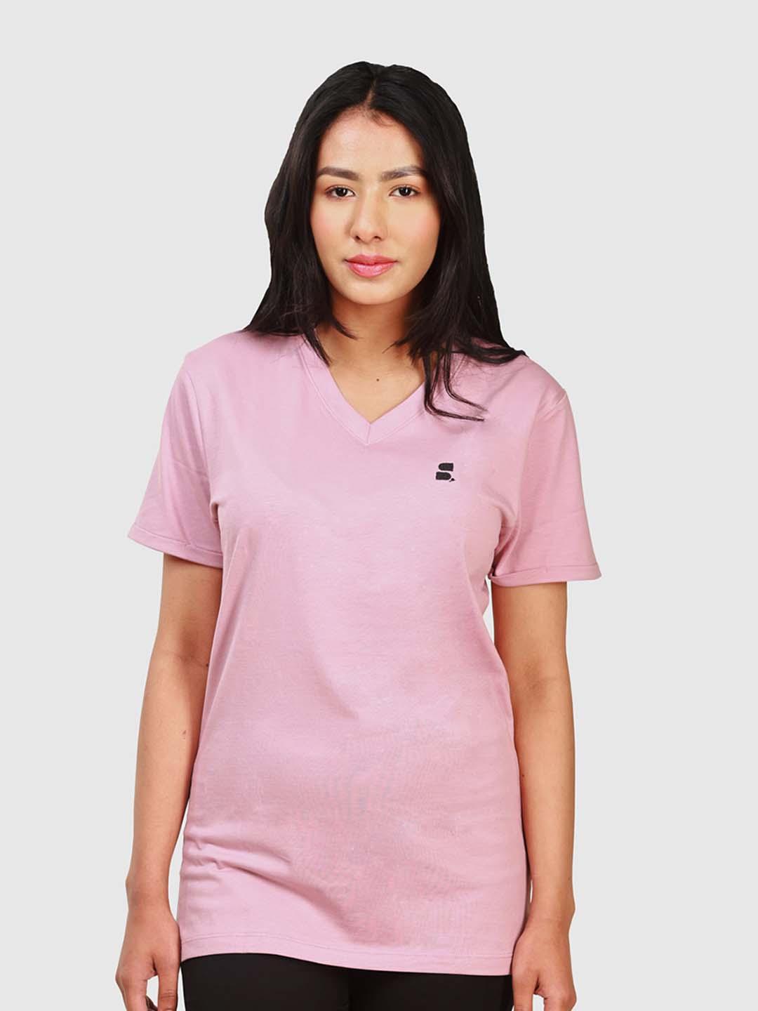 sumiso v-neck short sleeves cotton t-shirt