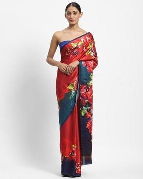 summer of the wood dragon embellished saree