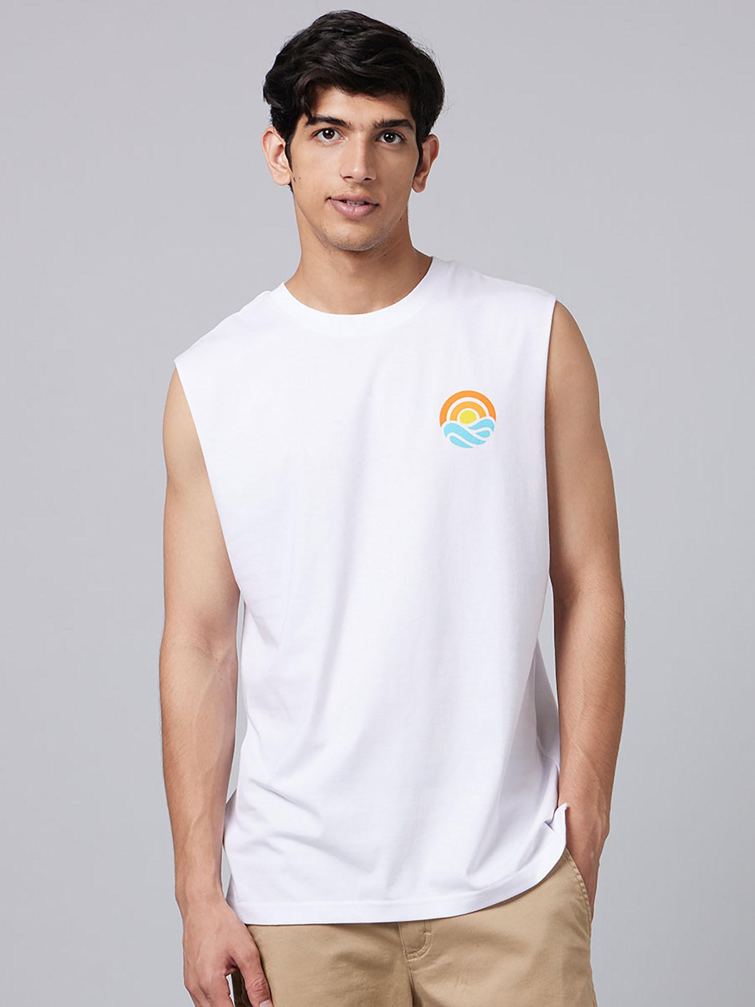 summer vibes men sleeveless t-shirt