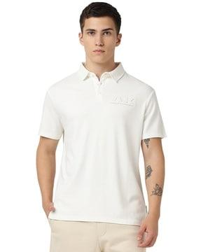 sun faded jersey polo t-shirt