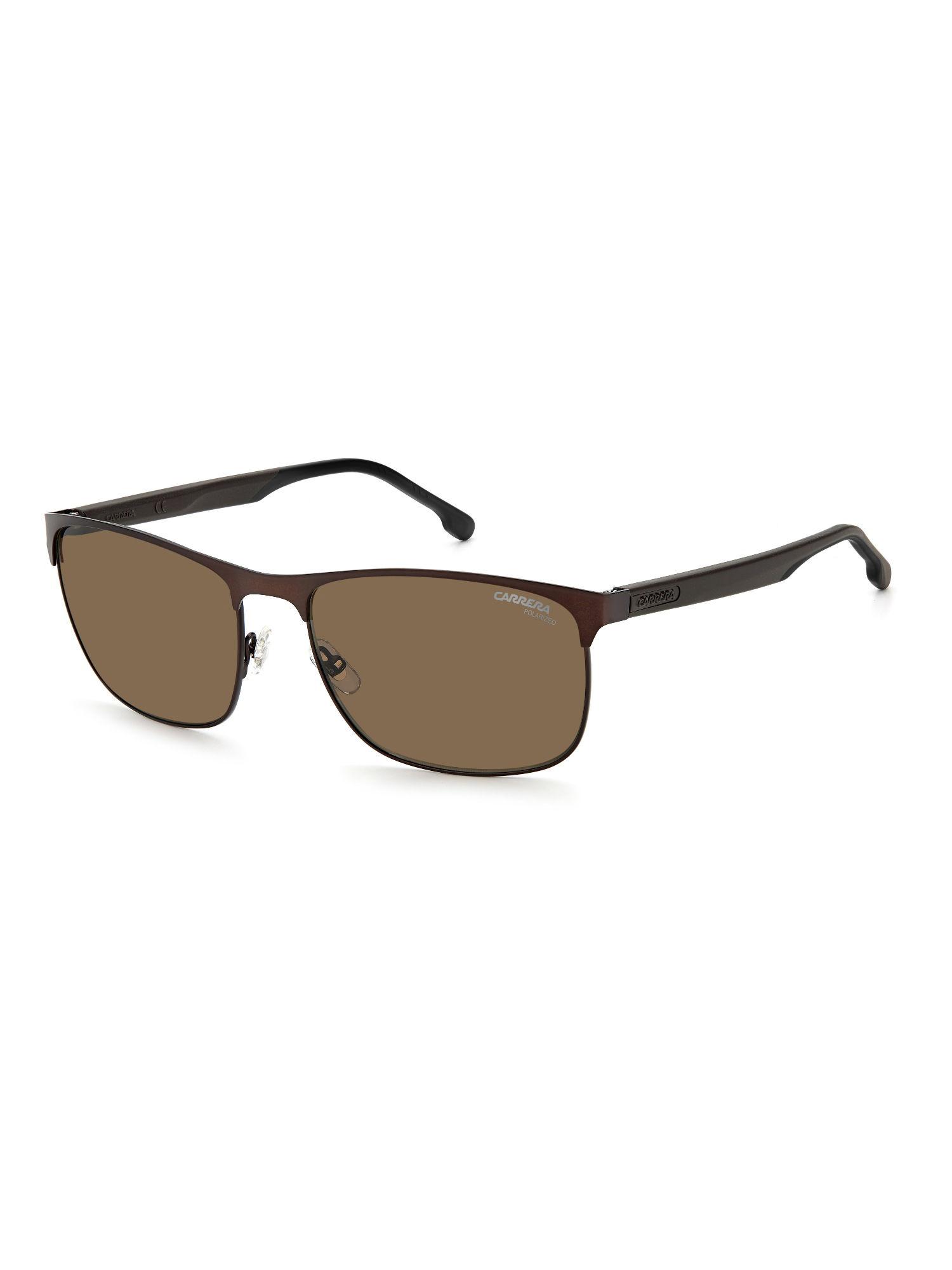 sunglasses bronze polarized lens rectangular sunglass matte brown frame