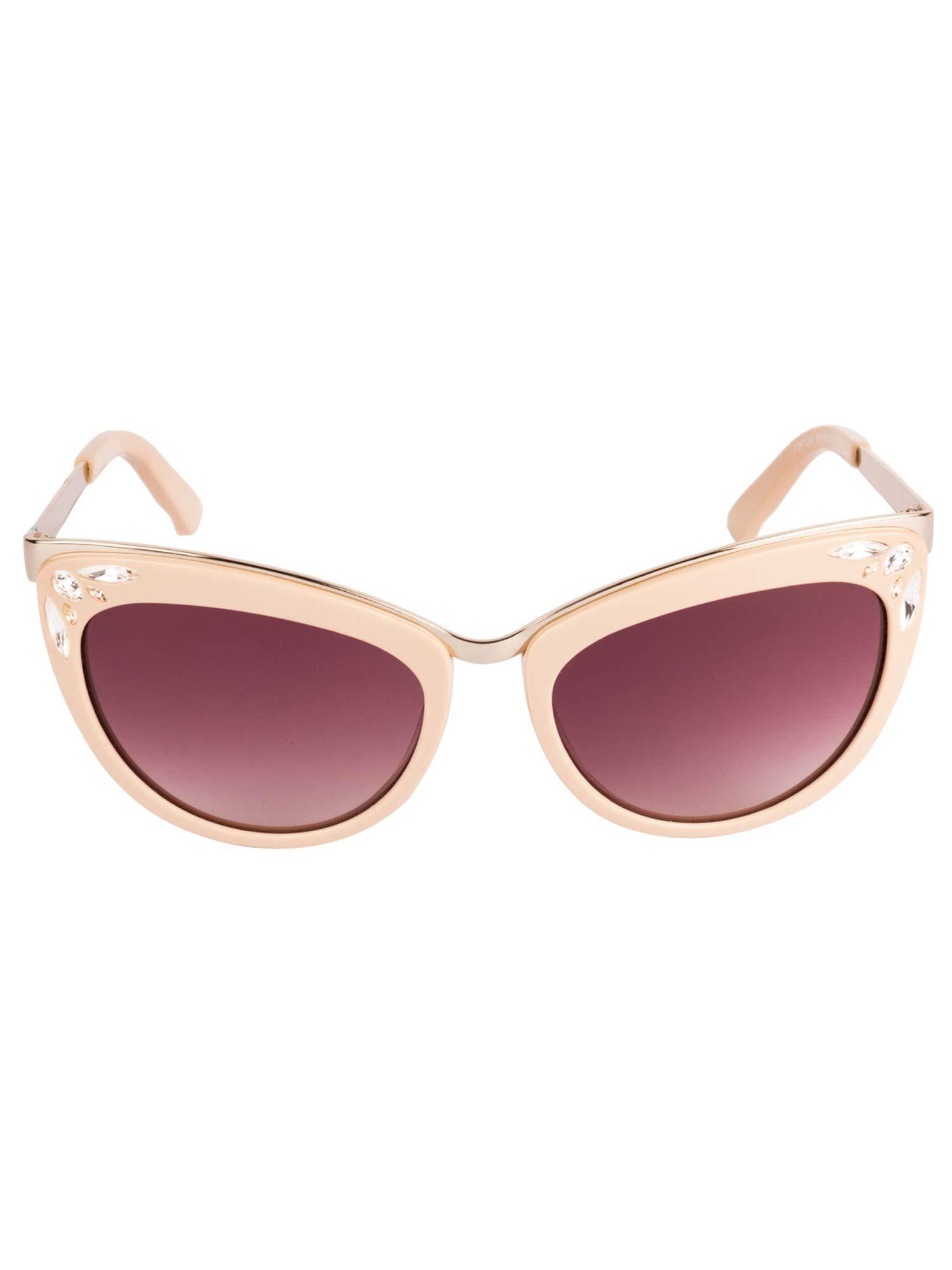 sunglasses cat-eye sunglasses with light purple lens for women