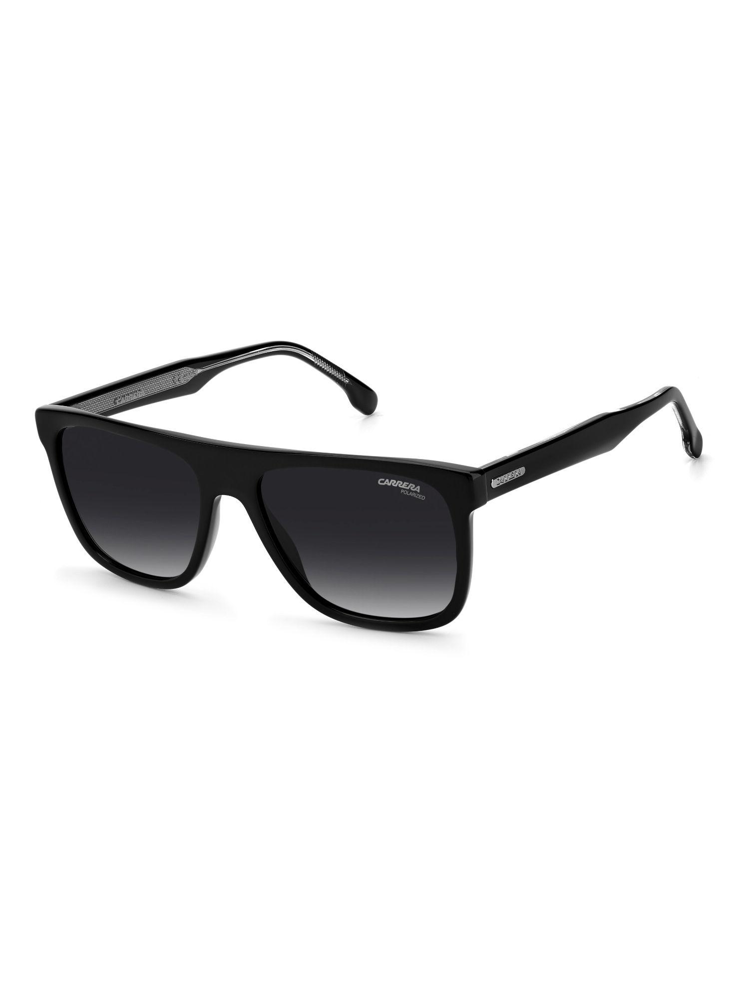 sunglasses grey shaded polarized lens rectangular sunglass black frame