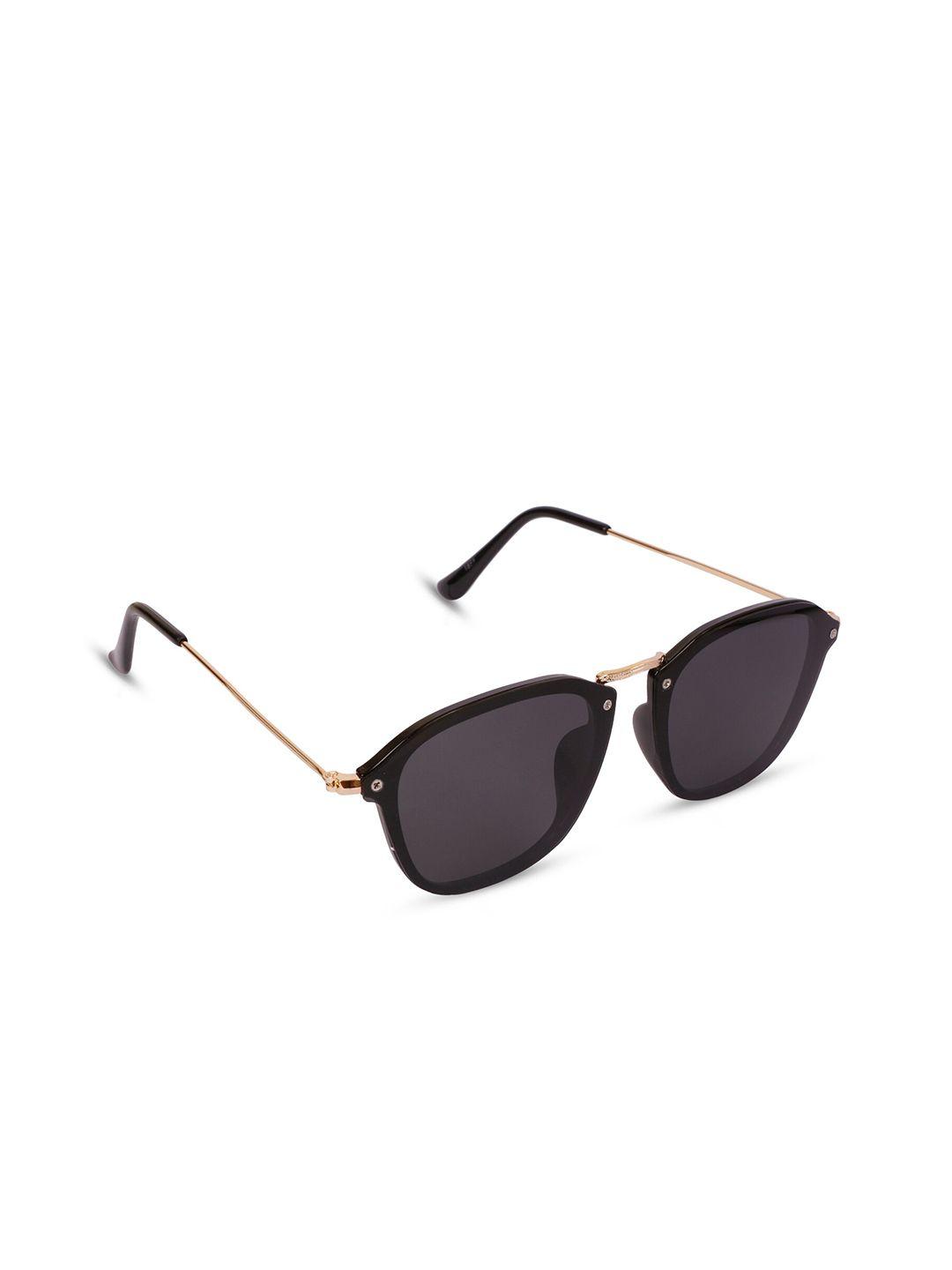 sunnies black square sunglasses with polarised and uv protected lens