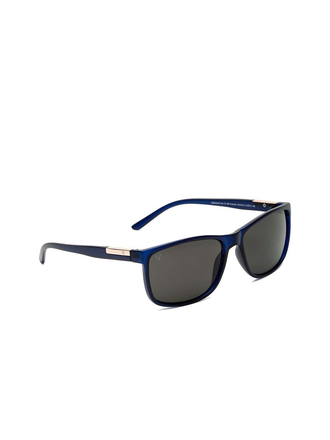 sunnies unisex black lens & blue sunglasses with uv protected lens sunnies-011-c1