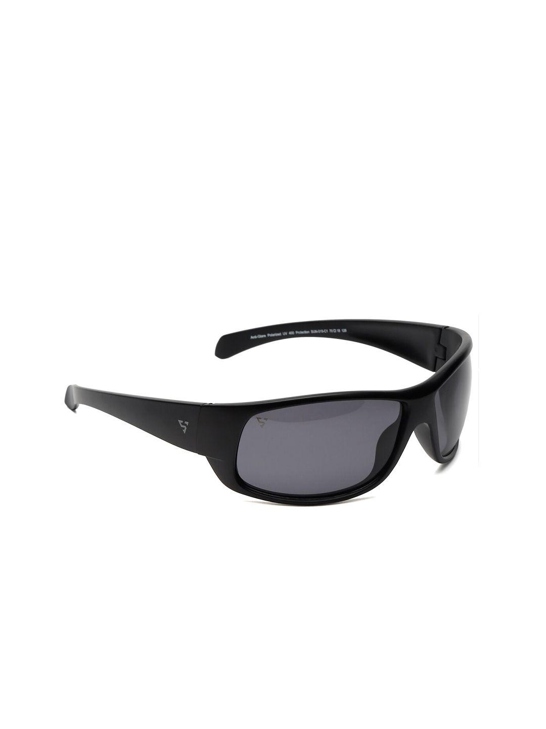 sunnies unisex grey lens & black rectangle sunglasses sunnies-015-c1