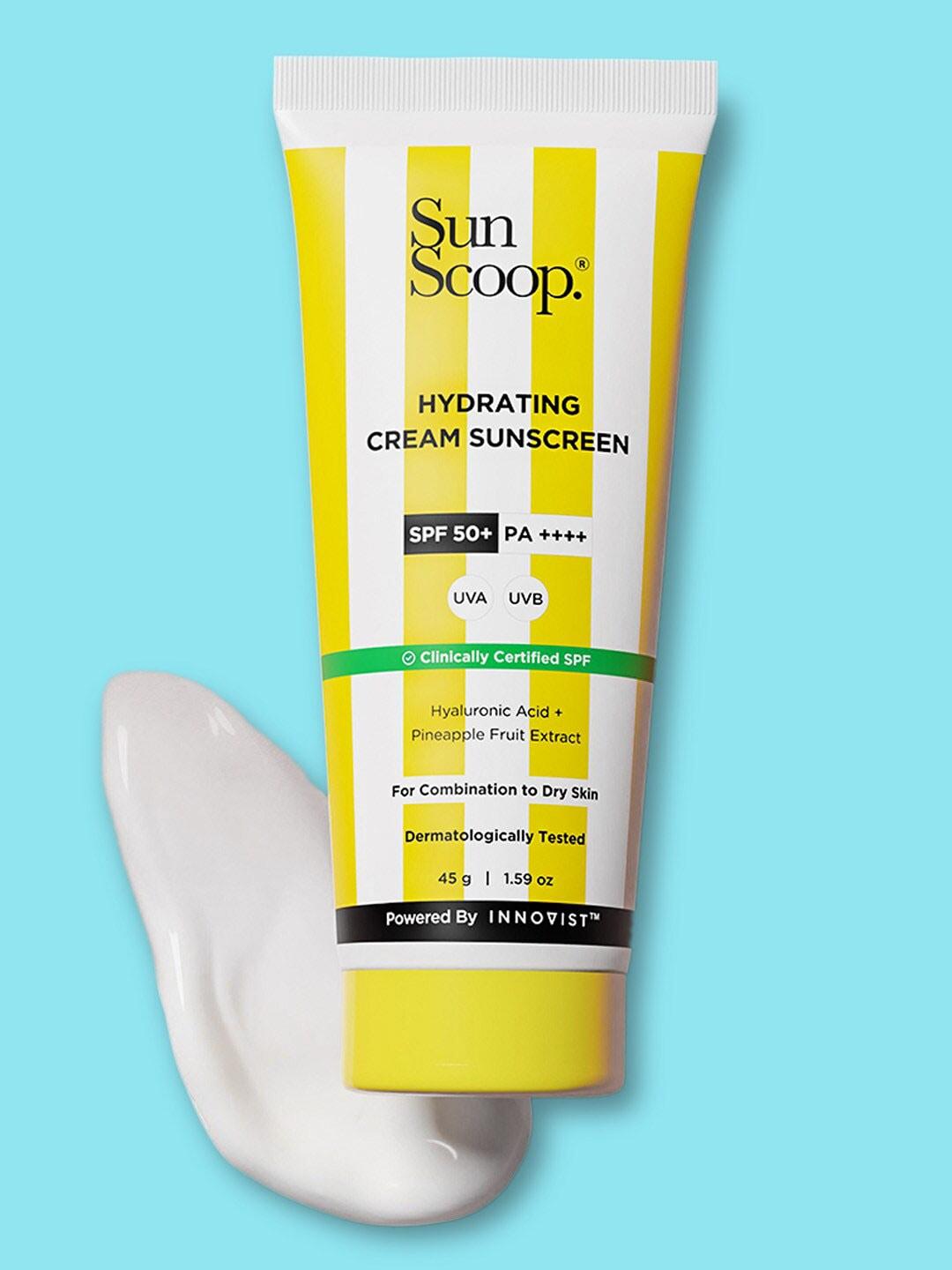 sunscoop hydrating cream sunscreen spf 50+ pa++++ - 45g