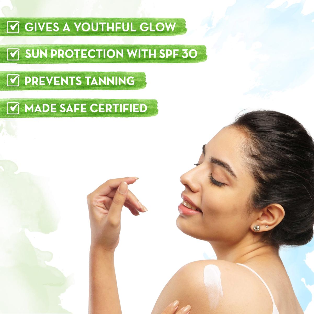 sunscreen body lotion spf 30 - 300 ml | aloe vera pack of 2