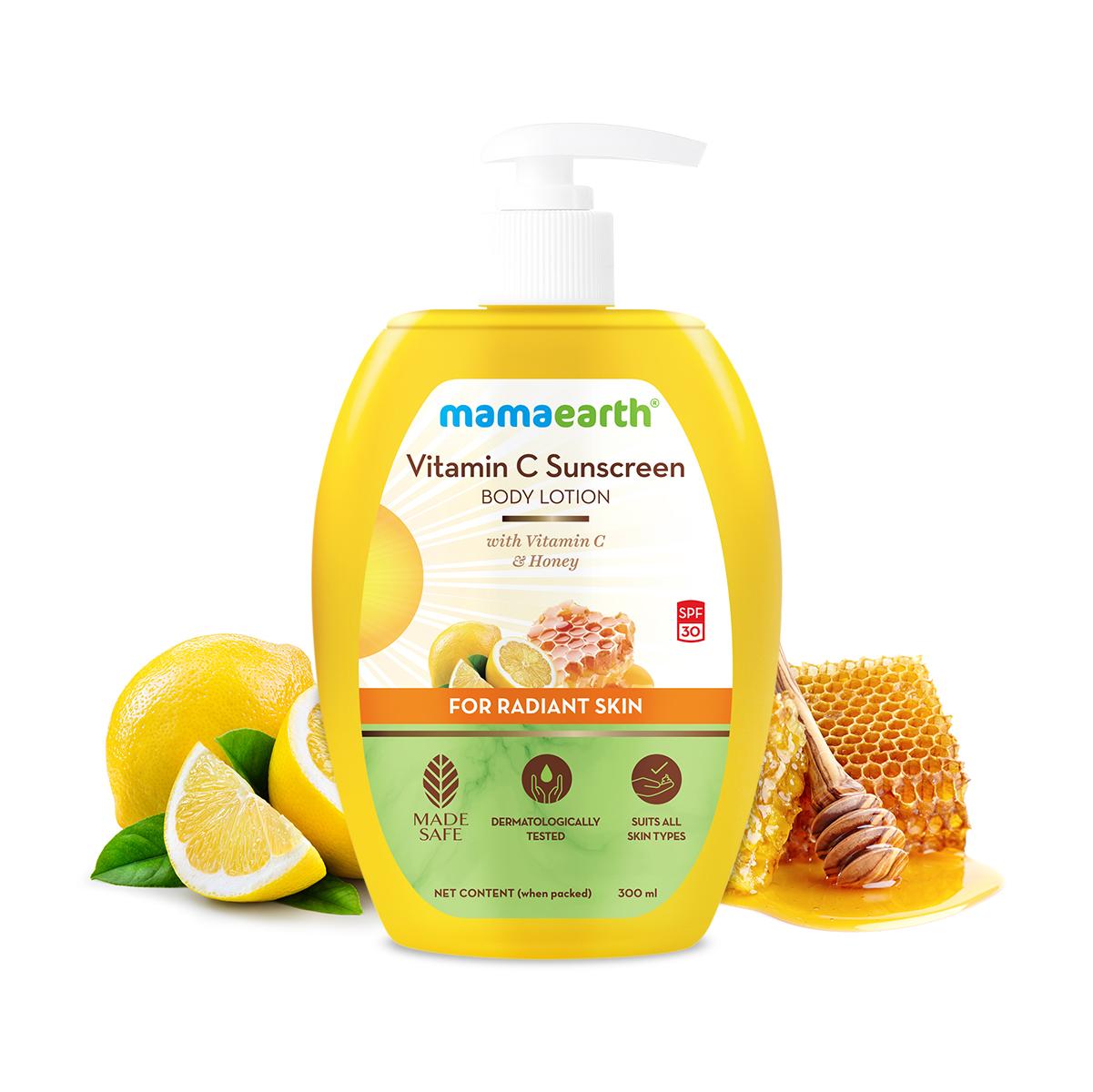 sunscreen body lotion with spf 30 - 300 ml | vitamin c